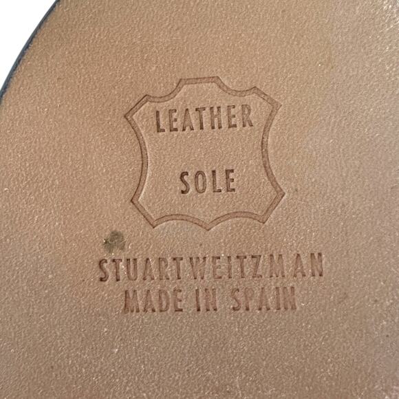 Stuart Weitzman Black Platform Stiletto Heel Multi Stretch Strap Heels Size 6 M - Picture 6 of 9